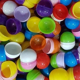 Gashapon Raffle Capsules 32mm, 30-Pack for Club & Event Use Event Translucent / Yellow 2ea