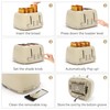 Toaster 4 Slice, Retro Stainless with 6 Bread Shade Settings,1.5''Wide