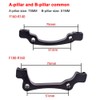 Hapihom Hydraulic Disc Brake Set, 4-Piston Bicycle Hydraulic Disc Brake,