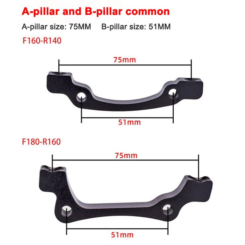 Hapihom Hydraulic Disc Brake Set, 4-Piston Bicycle Hydraulic Disc Brake,
