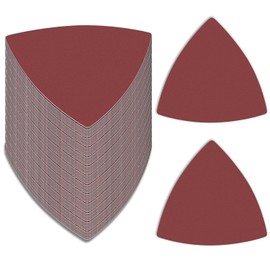 LOUZAGO 120 Pcs 1200 Grit Triangle Sanding Pads, Aluminum Oxide Multitool Sanding Pads Triangular Sandpaper, 80mm Detail Sander Sandpaper for 3-1/8" Oscillating Multi Tool (1200 Grit)