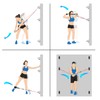 Prebene Wall Mount Workout Anchors, Resistance Bands Wall Anchors, Home