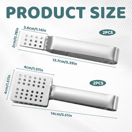 4Pcs Tea Bag Squeezer, Teabag Squeezer Tool, Tea Bag Tongs for Effortless Tea Extraction, Ideal for Tea Bags and Loose Leaf Tea