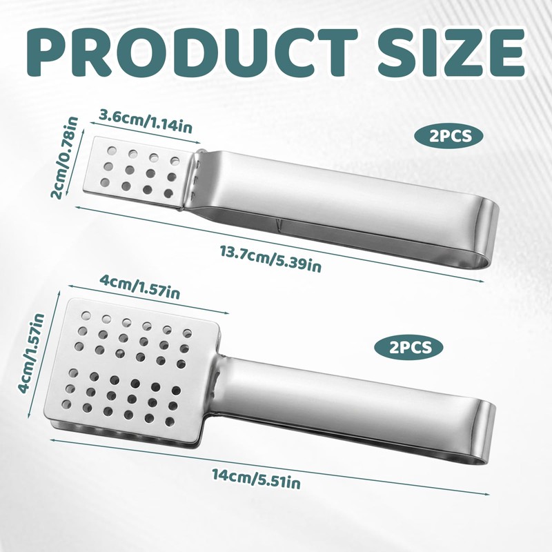 4Pcs Tea Bag Squeezer, Teabag Squeezer Tool, Tea Bag Tongs