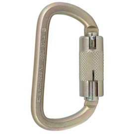 PeakWorks V860121 Carabiners, Zinc Plated Steel, 3/4" Gate Openning