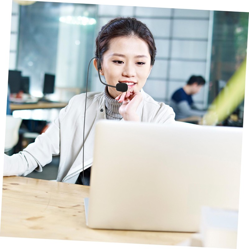 TEHAUX 4pcs Wired Headset Microphone for Presentations Durable and Comfortable