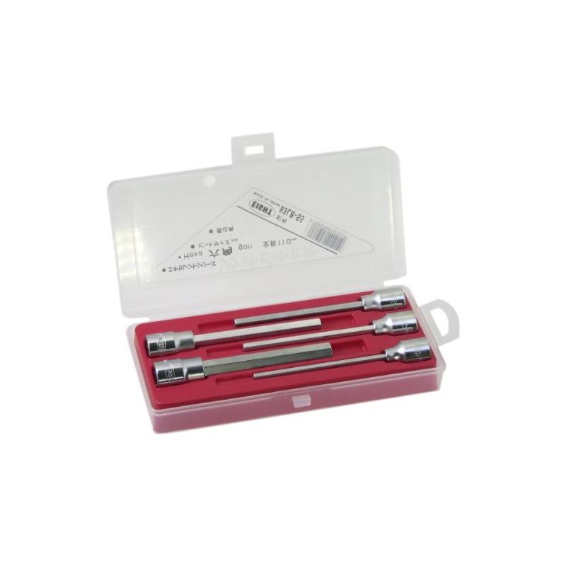 83LB-S5 Socket Bit Set, Hexagonal 83LB-S5, Insertion Angle: 0.4 inches