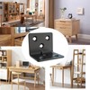 Black Stainless Steel Shelf Bracket,Joint Right Angle Bracket,L Shape Heavy