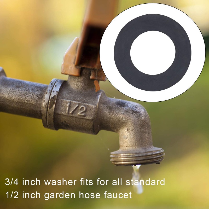 Hotop 20 Pack Shower Hose Washers Rubber Washers Seals for