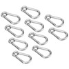 10Pcs Snap Hook Stainless Steel Safety Rope Spring Carabiner Hanging