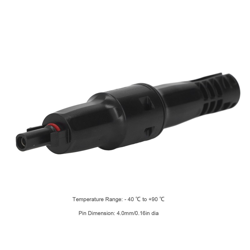 PV Fuse Connector 1500V Waterproof PPO Copper Tin Plating Male