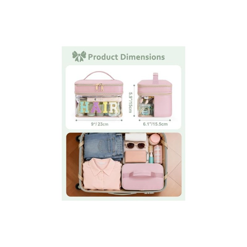 Travel Makeup Organizer, Compact Lightweight Accessory for Travel and Daily