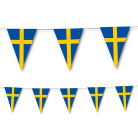 3.5 m Sweden Bunting as Decoration for Country Party by DH-Konzept // Theme Party Banner Garland Party Chain
