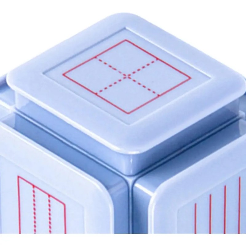 Enseñanza De Ejercicios De Sellos De Caja Grande Azul