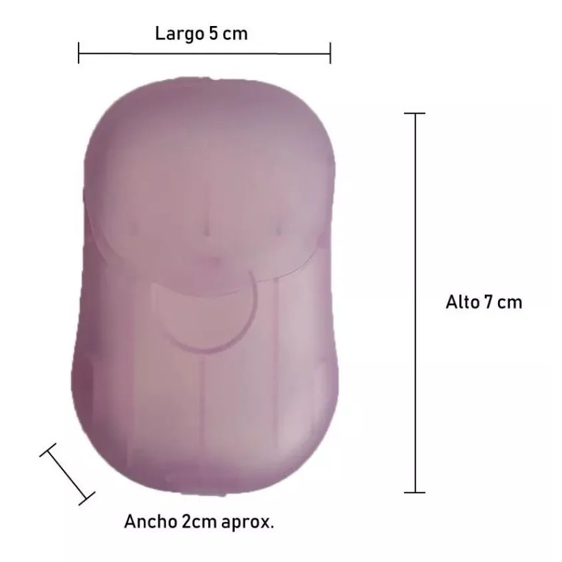 ania dermocosmetic Jabón De Viaje Laminas De Papel Calidad Excelente