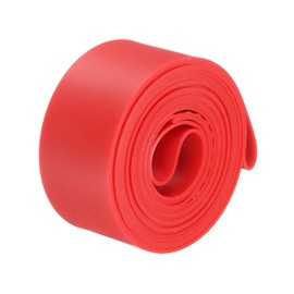 sourcing map Bike Tire Liners for 20" Bike Tires Puncture Proof TPU Bicycle Inner Tube Flat Protector Tire Liner for Mountain and Road Bicycle, Red
