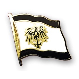 Prussia Prussia Flag Pin Badge 20 mm, Hard enamel