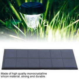 Keenso 1W 3V Portable Crystalline Silicon Solar Cell Panel Outdoor Solar Panel Replacement for DIY Power Charger Supply Other mountaineering and camping supplies