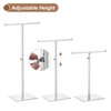 sourcing map Purse Display Stand T Shaped Metal Adjustable Handbag