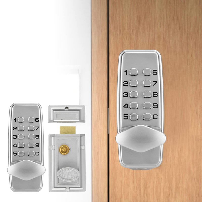 Tbest Combination Lock, Digital Code Key Push Button Pad Oude