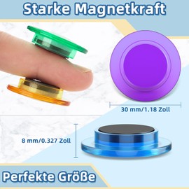 FINDMAG Strong Magnets, Colourful Magnets for Magnetic Board, Fridge Magnets, Whiteboard Magnets, Colourful, Fridge Magnets for Classroom, Office, Photo, Paper (Pack of 45 Mixed with 5 Colours)