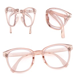 Folding Reading Glasses For Women,Oversiezd fashionable women's Reader, Portable Blue Light Glasses RD 2.25