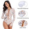 Century Star Long Sleeve Swimsuits Women Rash Guard Surfing Modest