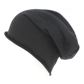 Atlantis Brooklin Raw Edge Jersey Beanie - Black - OS