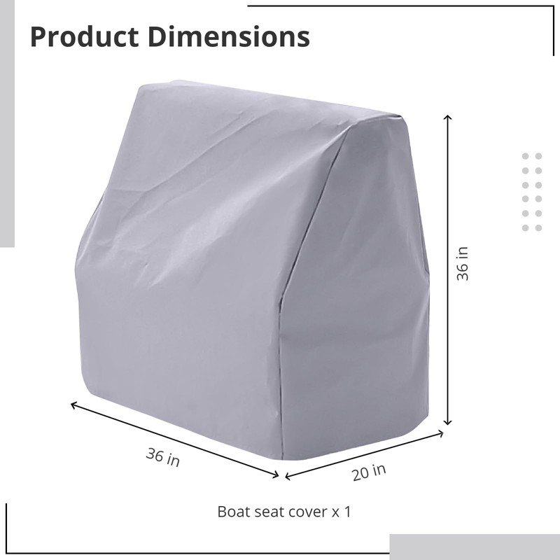 600D Oxford Cloth Boat Seat Cover, Waterproof and Dustproof Boat