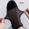 FQZMQBQ Men's Ankle Socks, Black, Ankle, Cool, No Stuffy, Thin,