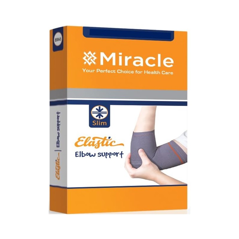 Miracle Manicotto/supporto per gomito per tendinite, extra sottile, senza lattice,