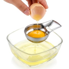 Egg Separator for Raw Eggs, Eggs Separators Tool Food Grade Stainless Steel Egg Yolk Separator – Kitchen Baking Gadgets