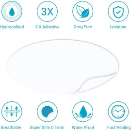 Lanbena Parches Anti Acne, Tratamiento Completo Día Y Noche, contiene 53 parches para absorber el acné, aplanando y calmando la piel.