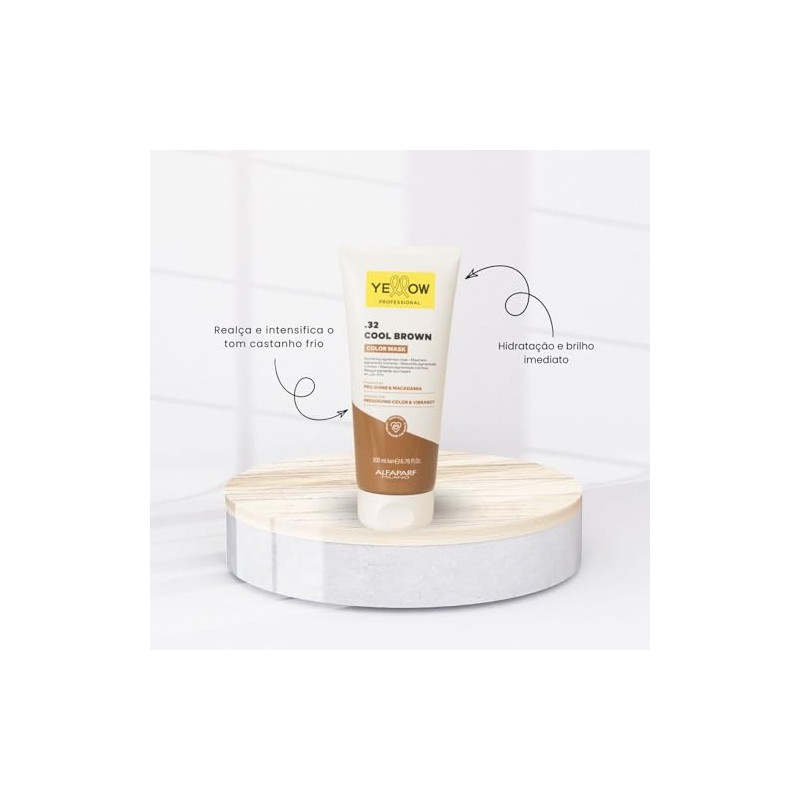 Yellow Professional Color Mask .32 Cool Brown 200ml