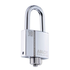 Generic Abloy Sentry PLM340/50B Hardened Steel Padlock w/Sealed Shackle & Weather Seal Cap, Chrome Finish
