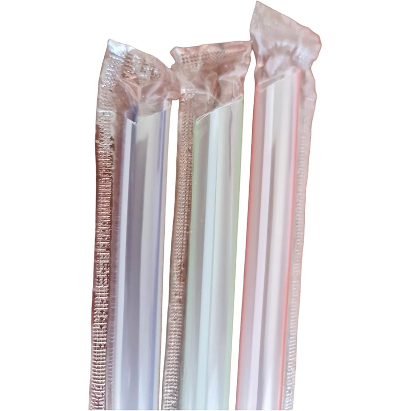 Popotes Reutilizables para boba drinks, con puntas en ángulo, para