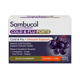 Sambucol Black Elderberry Cold & Flu Forte 24 Capsules