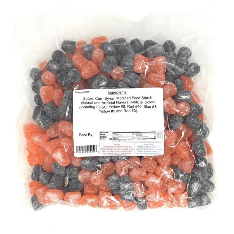 YANKEETRADERS® Autumn Spice Drops, Black & Orange, 2 Pound~ FREE