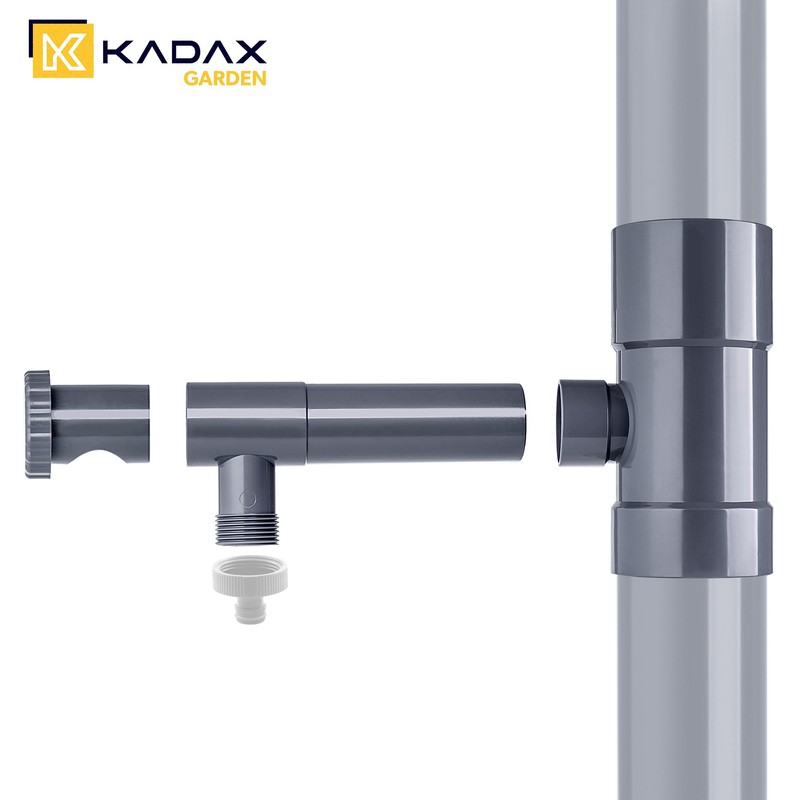 KADAX Rain Collector 80 mm, Rainwater Collector for Downpipe, Rain