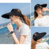 2PCS Wide Brim Sun Visor Hat Women Large UV Protective