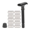 Men Manual Razor Blade Base Set Adjustable Brass Double Edge