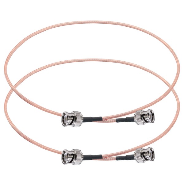 TUOLNK BNC Cable RG316 BNC Male to BNC Male Coaxial Antenna Extension Cable for CCTV/Camera/DVR BNC 50 Ohm Coax Cable 1.64 ft 2 Pieces