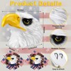 Yerliker 1 Pack Handcrafted Patriotic Eagle Head, 4th of July