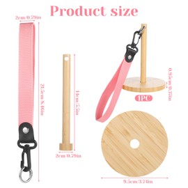 Portable Wrist Yarn Holder, Yarn Ball Holder with Wristband, Yarn Holder for Crocheting Wooden Yarn Spool Rack with Crossbody Strap for Knitting Supplies, and Craft Lovers