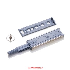 LOOTICH Push to Open Door Catches for Kitchen Cabinet Cupboard Wardrobe Automatic Spring Flap Touch Latch for Screw Fixing Pack of 10