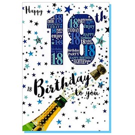 Birthday Card for Eighteen (18) Year Old Boy - Free 1st Class Post (UK)