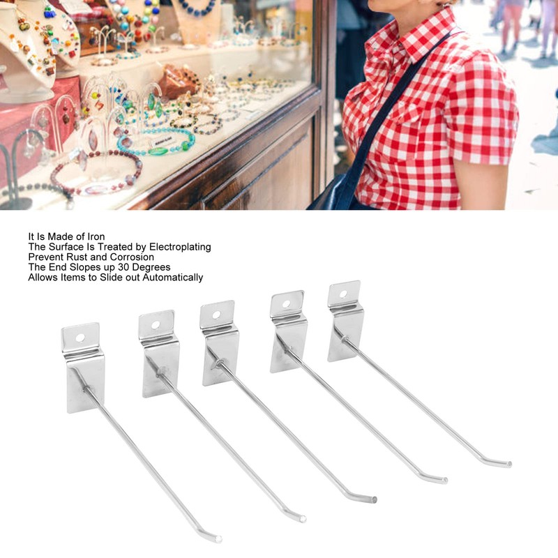Fdit Slatwall Hooks, Slatwall Panel Hooks Slotted Plate Single Wire