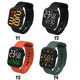 Smart Watch Fitness Tracker Electronic Kids Watch LED Waterproof Fitness Watch, Square Touch Screen Watch for Kids Sports.