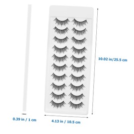 Beavorty Natural False Eyelashes Fluffy Pack Pairs Women's Makeup Accessories Individual Lashes