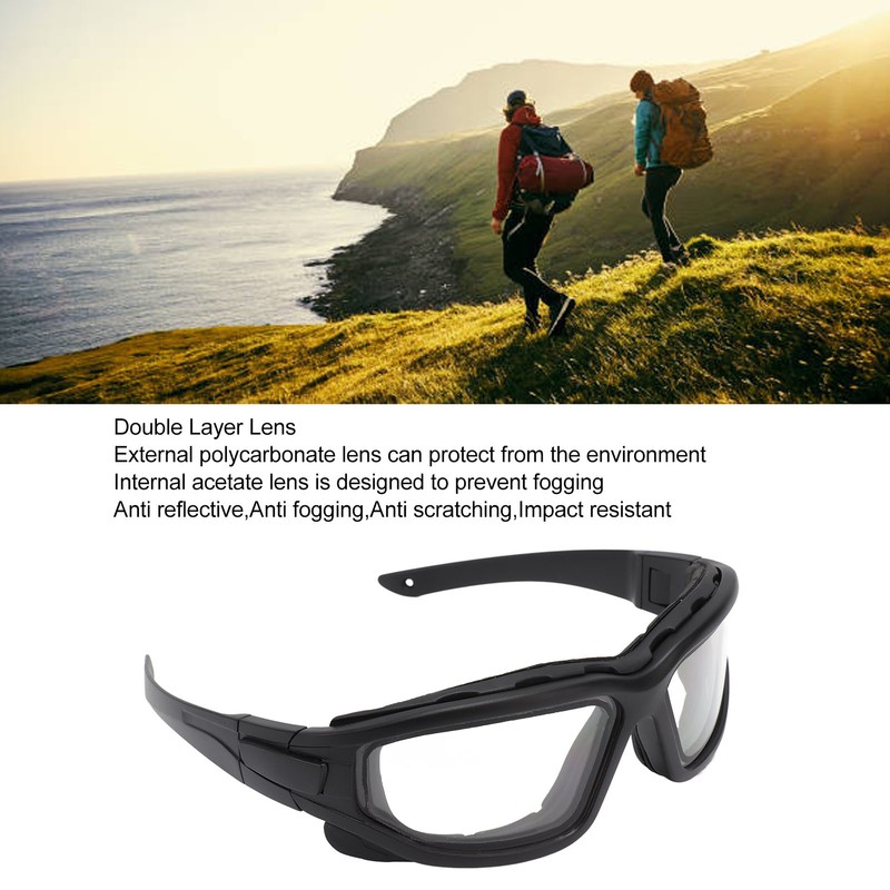 Anti Fog Goggles Dual Layer Lens Scratch Proof Impact Resistant